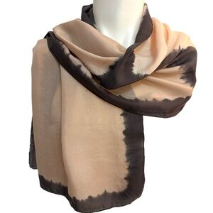 Eileen Fisher Silk Scarf 🇯🇵 – Made in Japan, Hand Rolled Edges, 17.5" x 74"